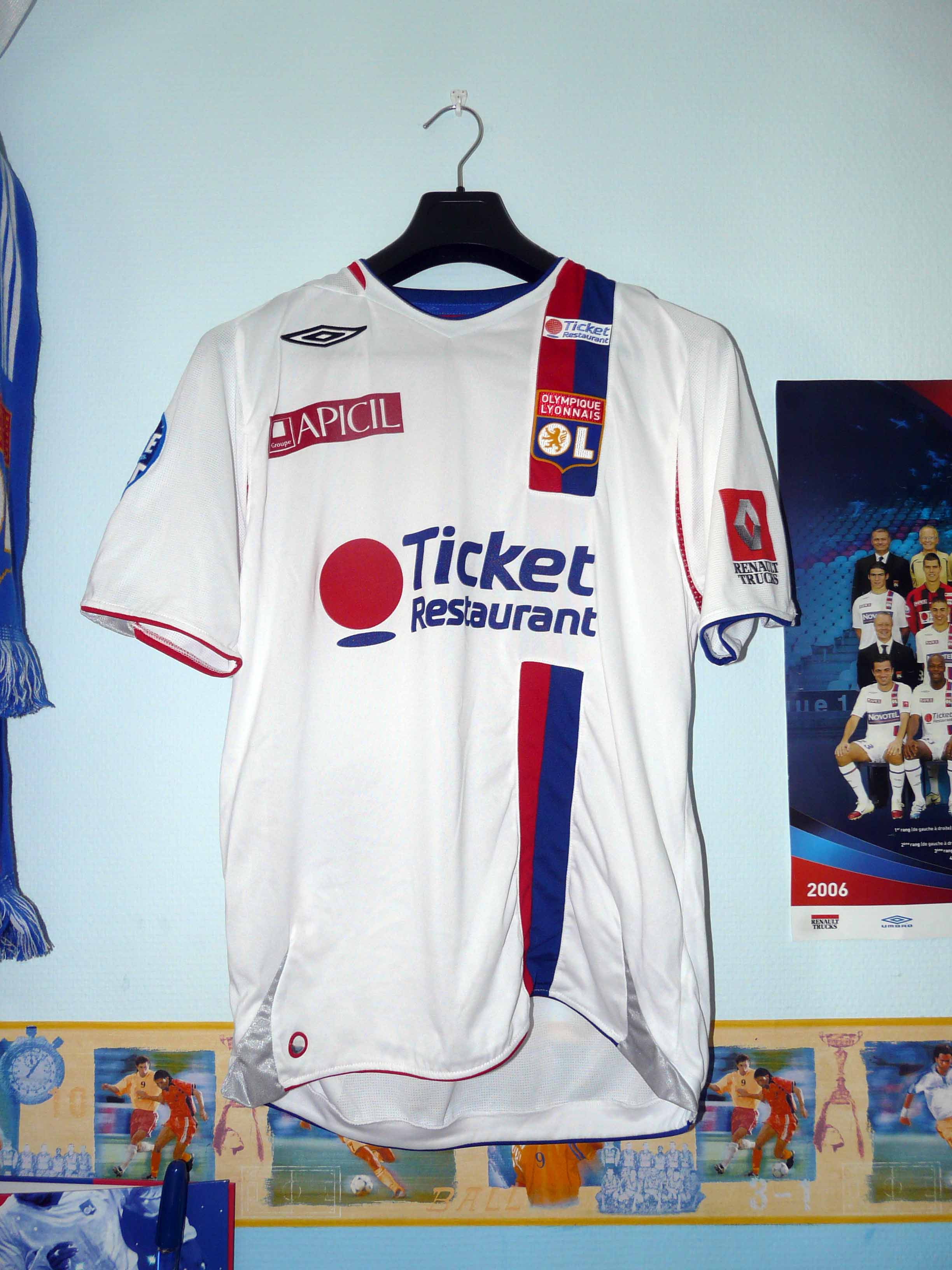 maillot blanc ext port juninho 2006 - 2007 